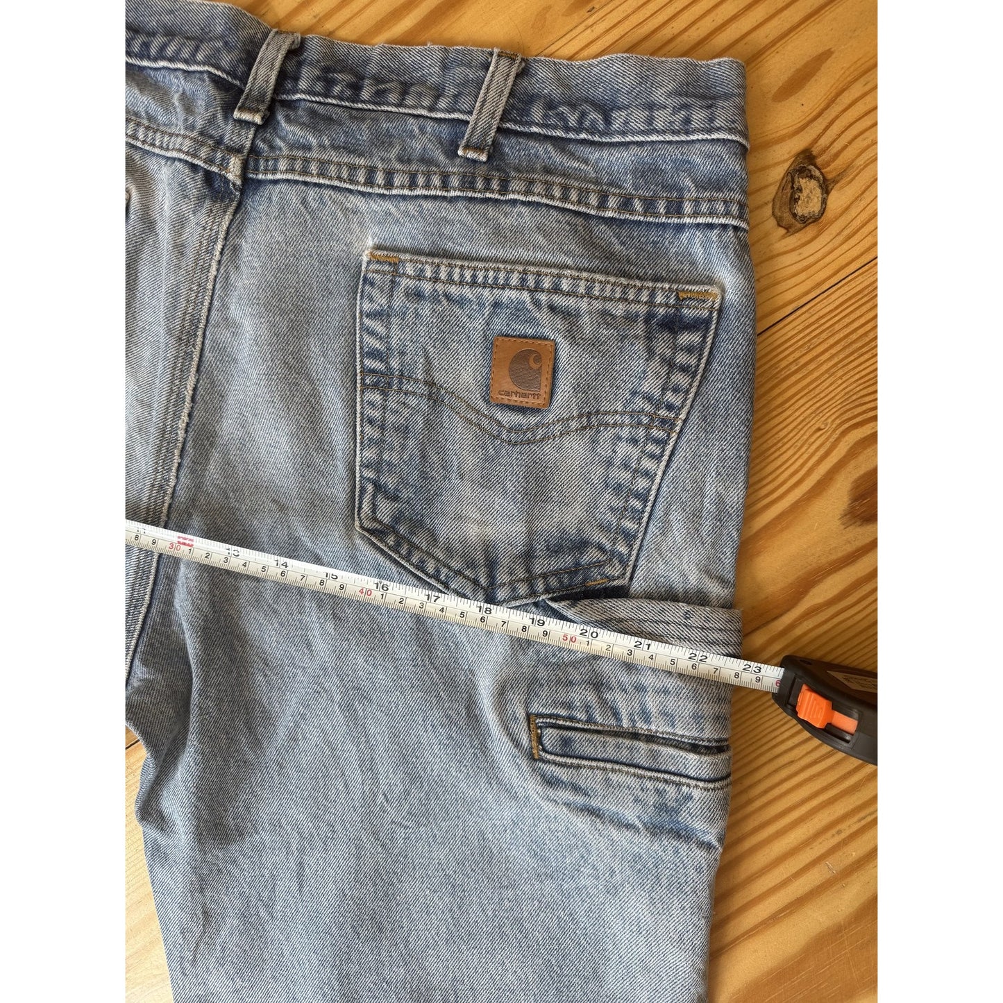 Carhartt Workwear Jeans Mens 36x30 Blue Relaxed Distressed