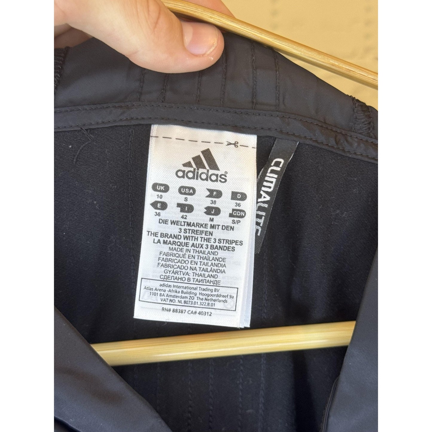Adidas Womens S Black Hooded Short Sleeve Lightweight Jacket