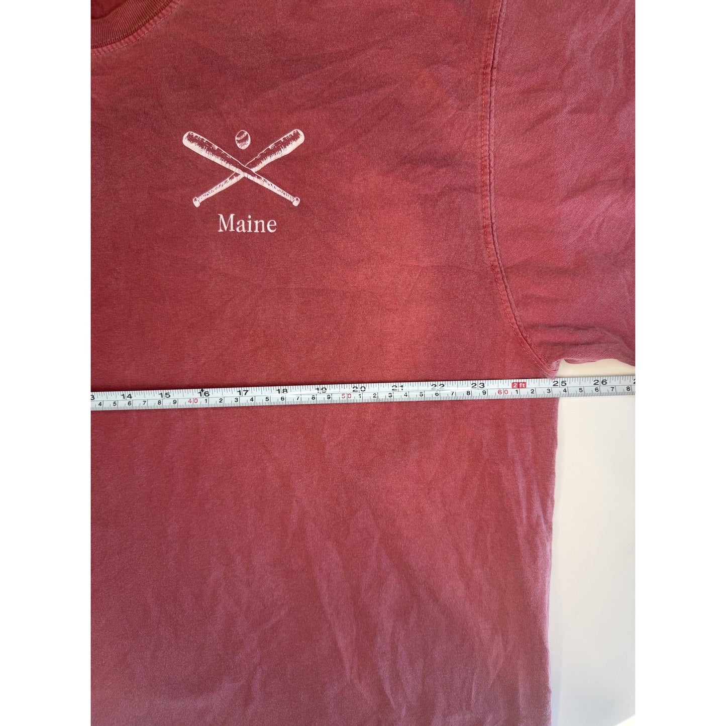 Maine Mens XL MLB Red Sox Baseball Comfort Tee