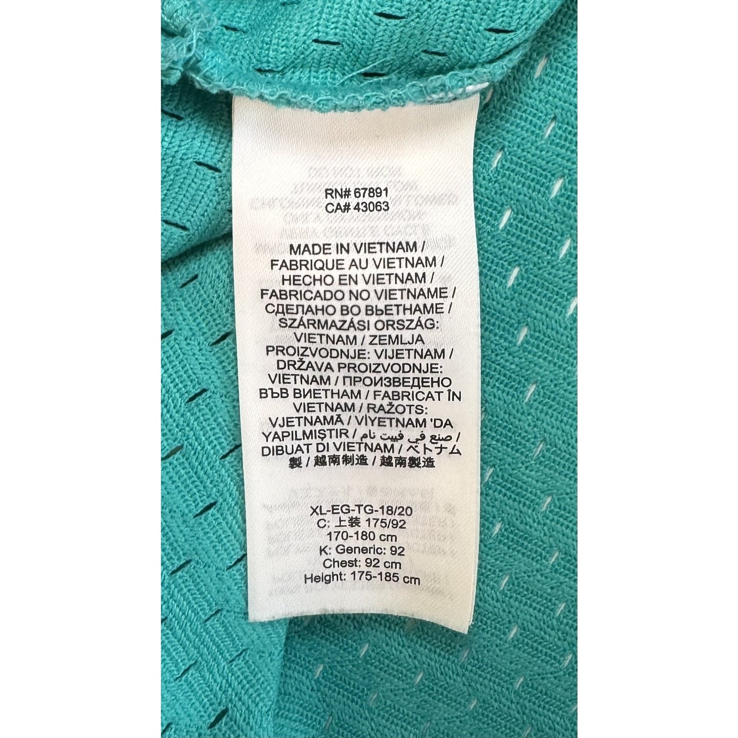 Vancouver Grizzlies Jersey Mens XL Blue NBA Basketball Mike Bibby 90s