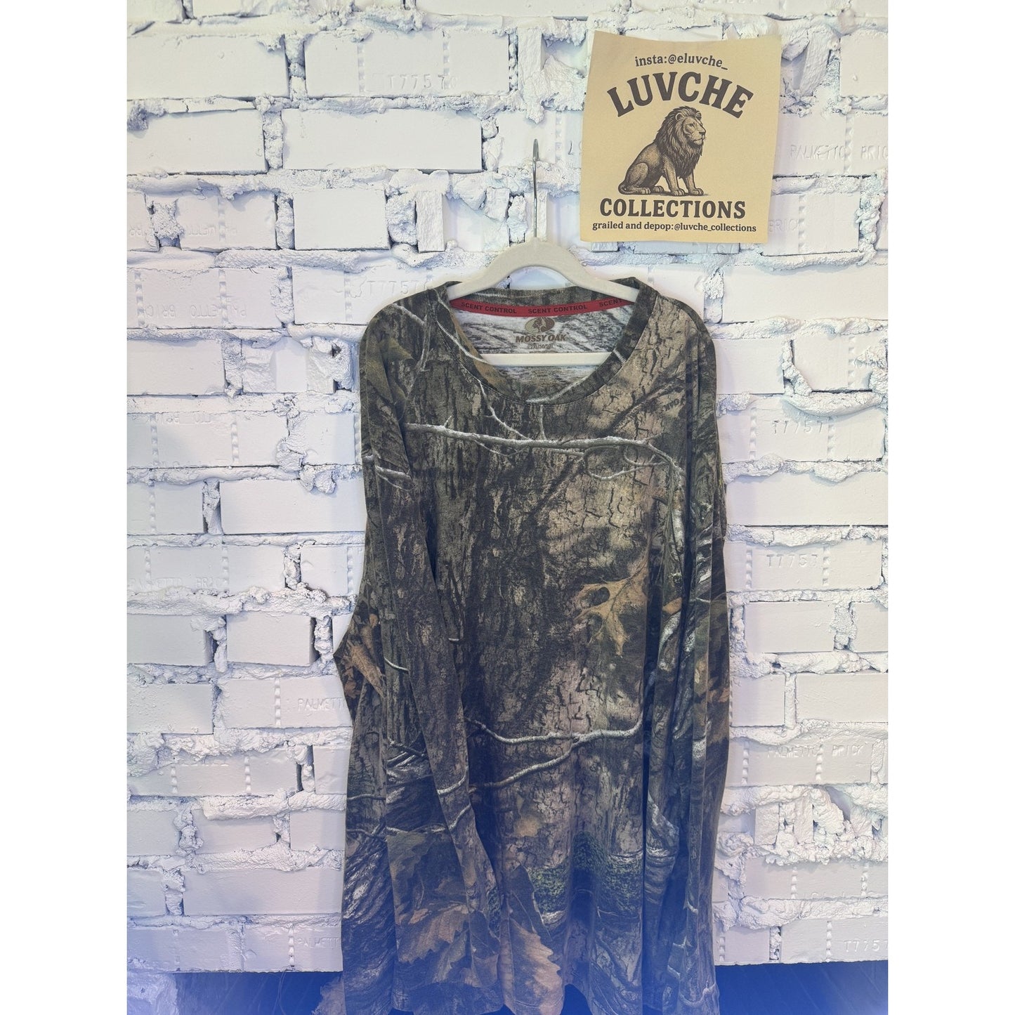 Mossy Oak Mens 2XL Camouflage Long Sleeve Hunting Tee