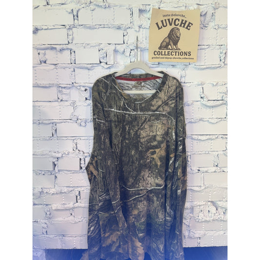 Mossy Oak Mens 2XL Camouflage Long Sleeve Hunting Tee