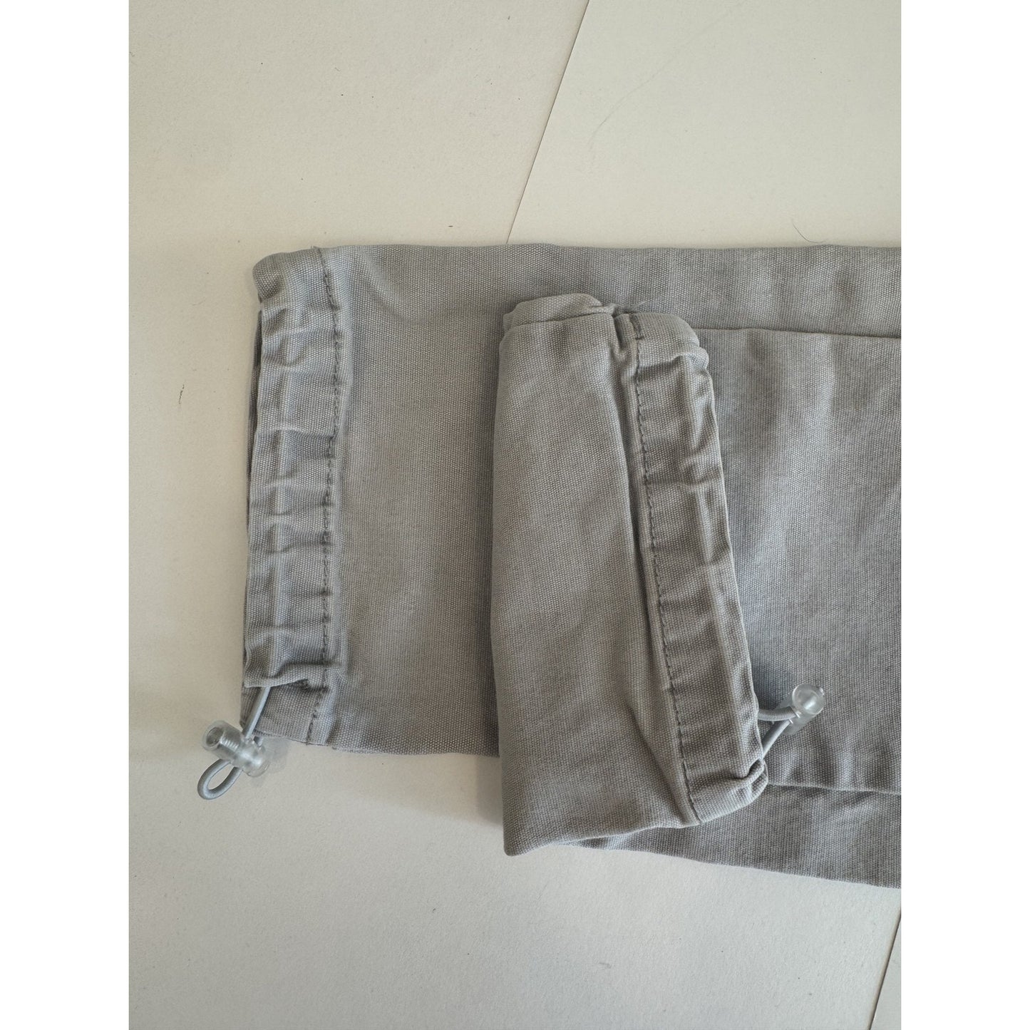Pacsun Cargo Pants Gray Elastic Waist Drawstring Hem