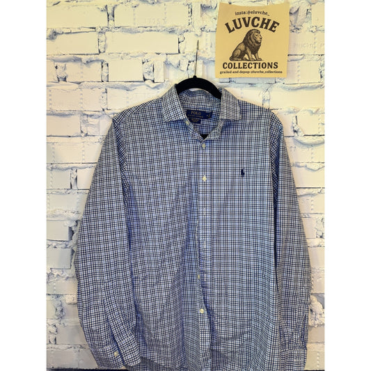 Polo Ralph Lauren Medium Blue Button Down Classic Preppy