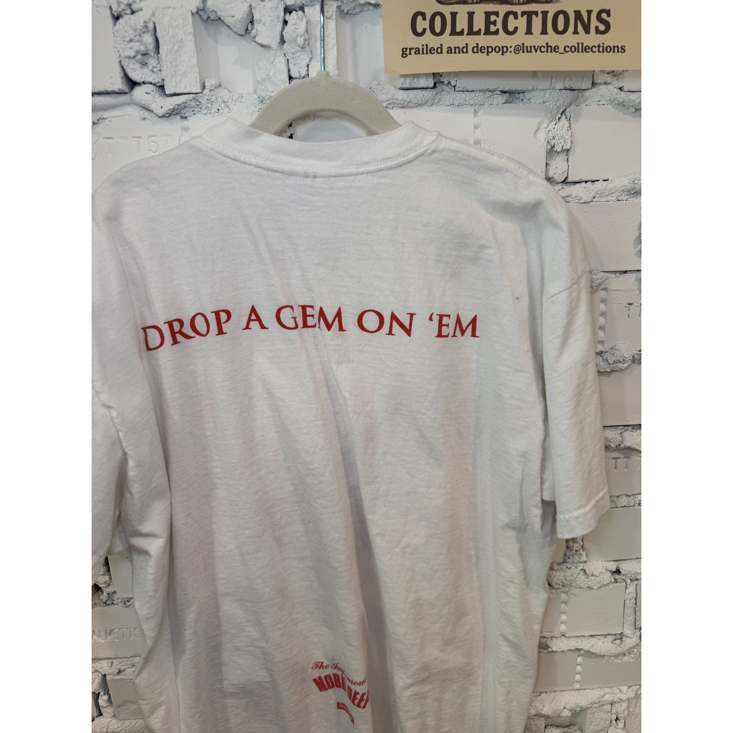 Supreme Mobb Deep Shirt Mens M White Red Dragon Graphic Rap Tee