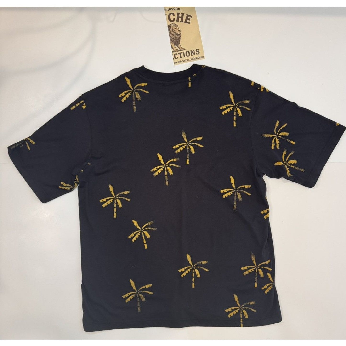 G-Star Raw M Black Palm Tree Print Oversized T-Shirt