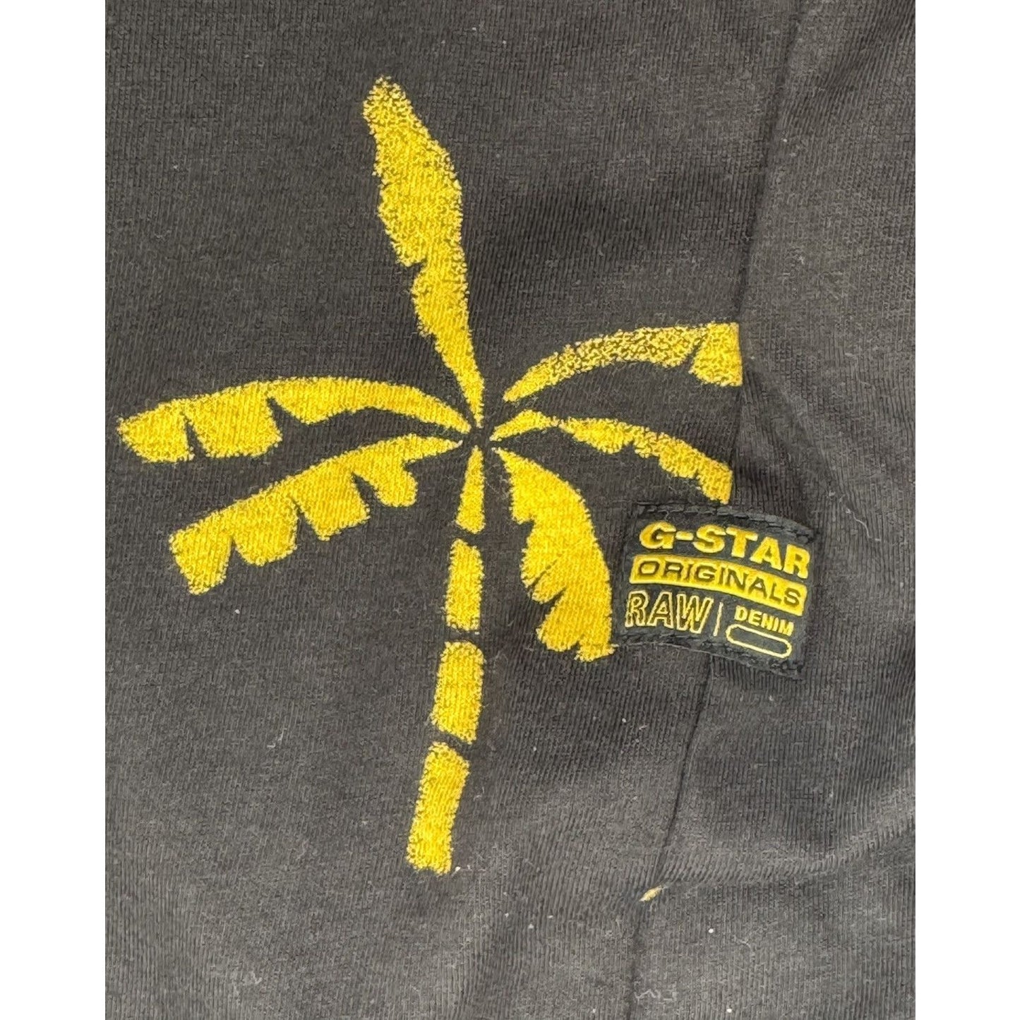 G-Star Raw M Black Palm Tree Print Oversized T-Shirt