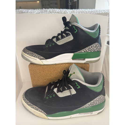 Pine Tree Air Jordan 3 Retro Shoes Mens Size 9.5