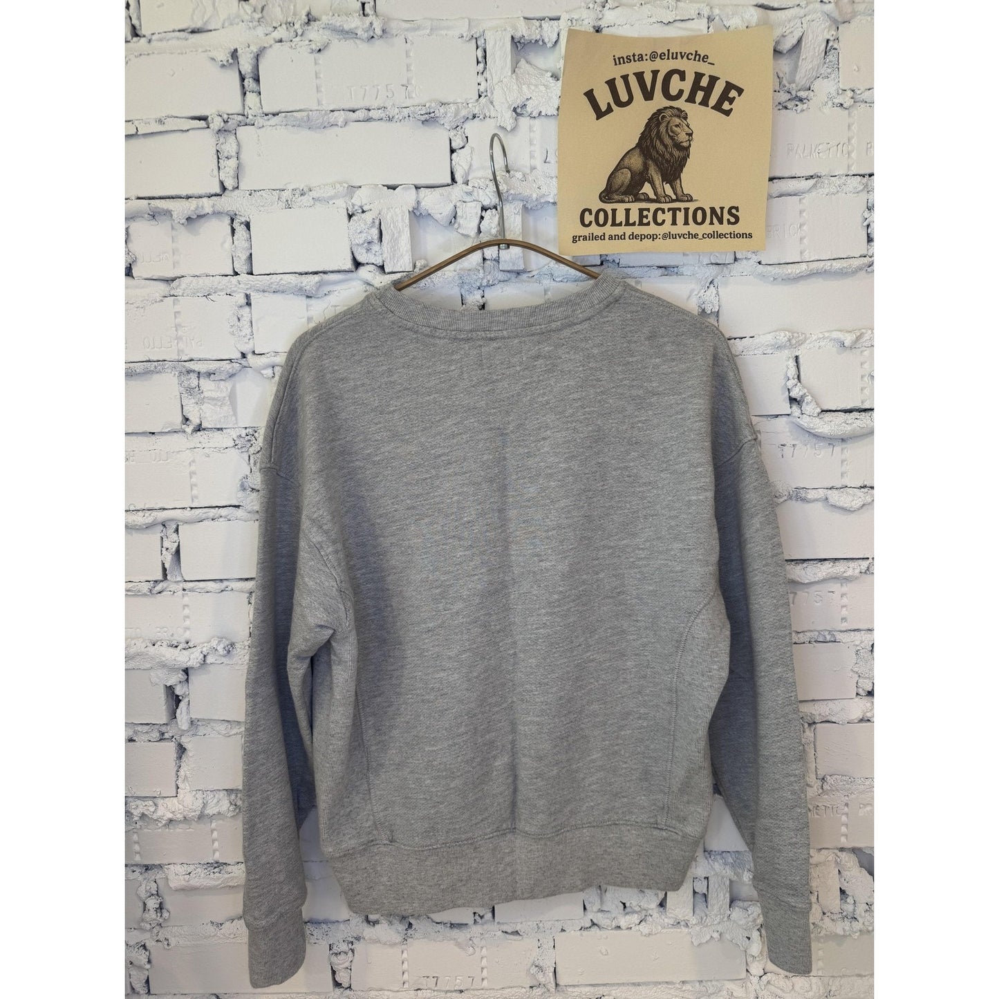 Sundry Womens XS Gray Locals Heart Sweatshirt