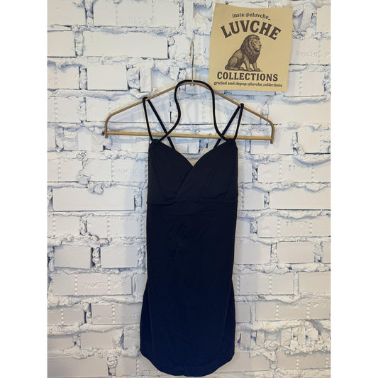 Lululemon Womens S Black Strappy Tank Built In Bra