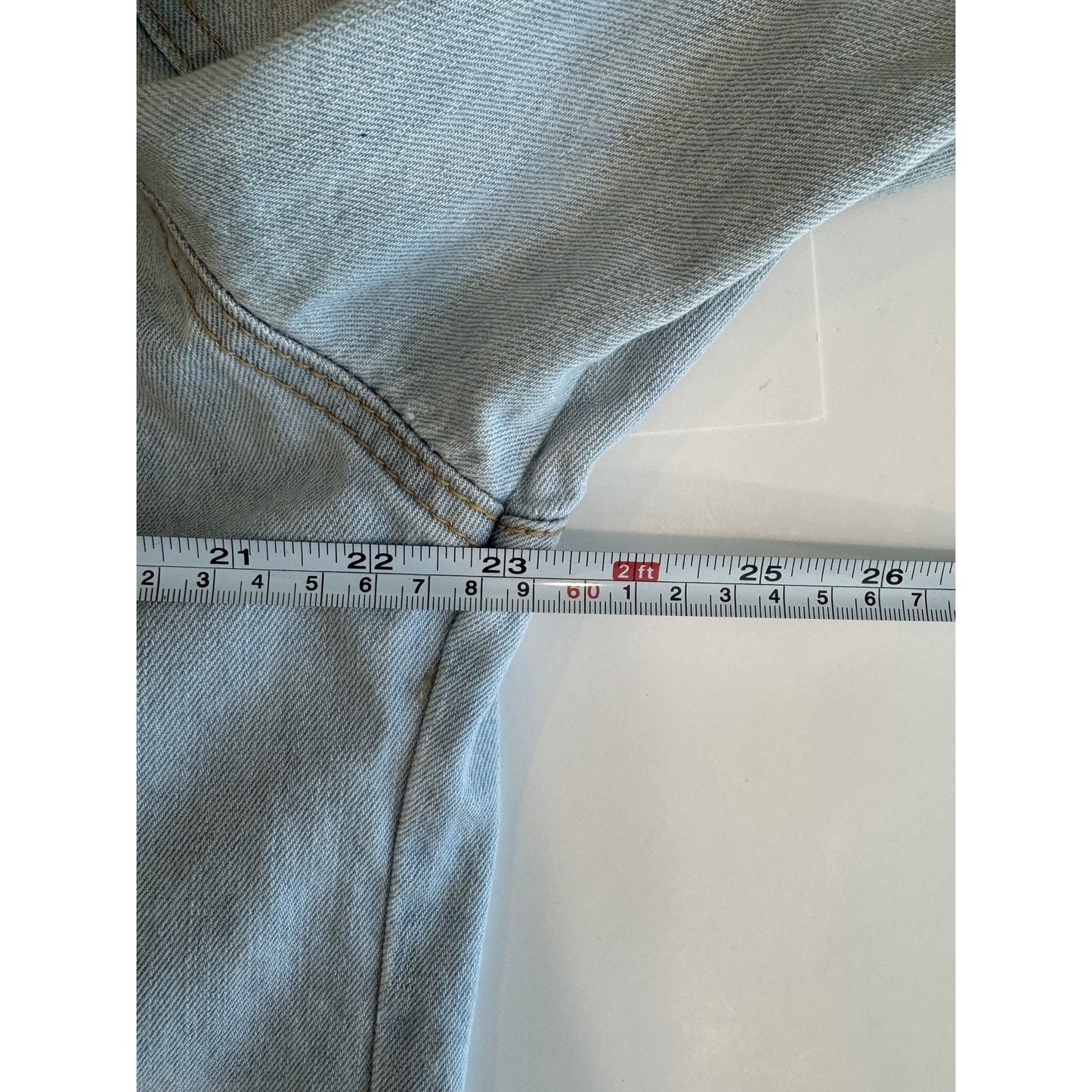 Fashion Nova Mens Large Blue Denim Camo Jean Jacket Outerwear
