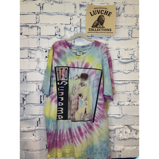 Supreme Shirt Mens Large Tie Dye Supreme Graphic Skateboarding Art USA