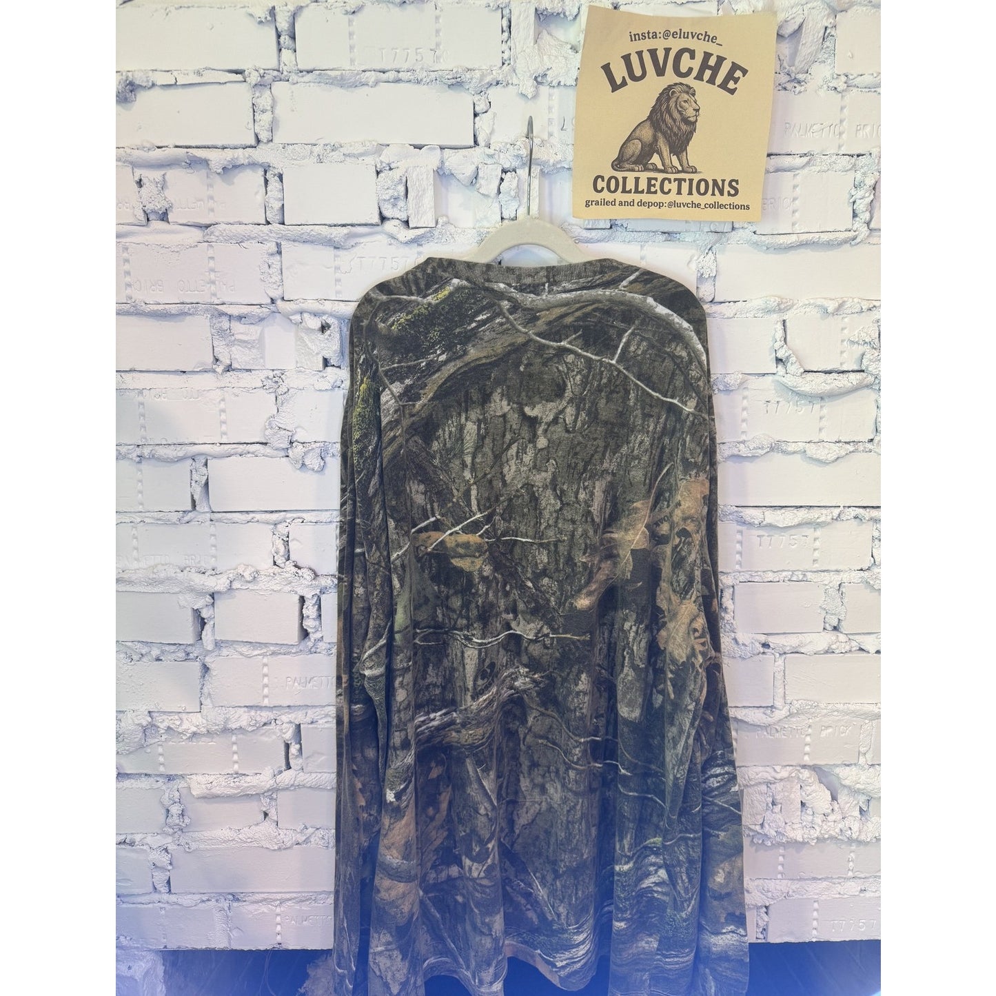 Mossy Oak Mens 2XL Camouflage Long Sleeve Hunting Tee