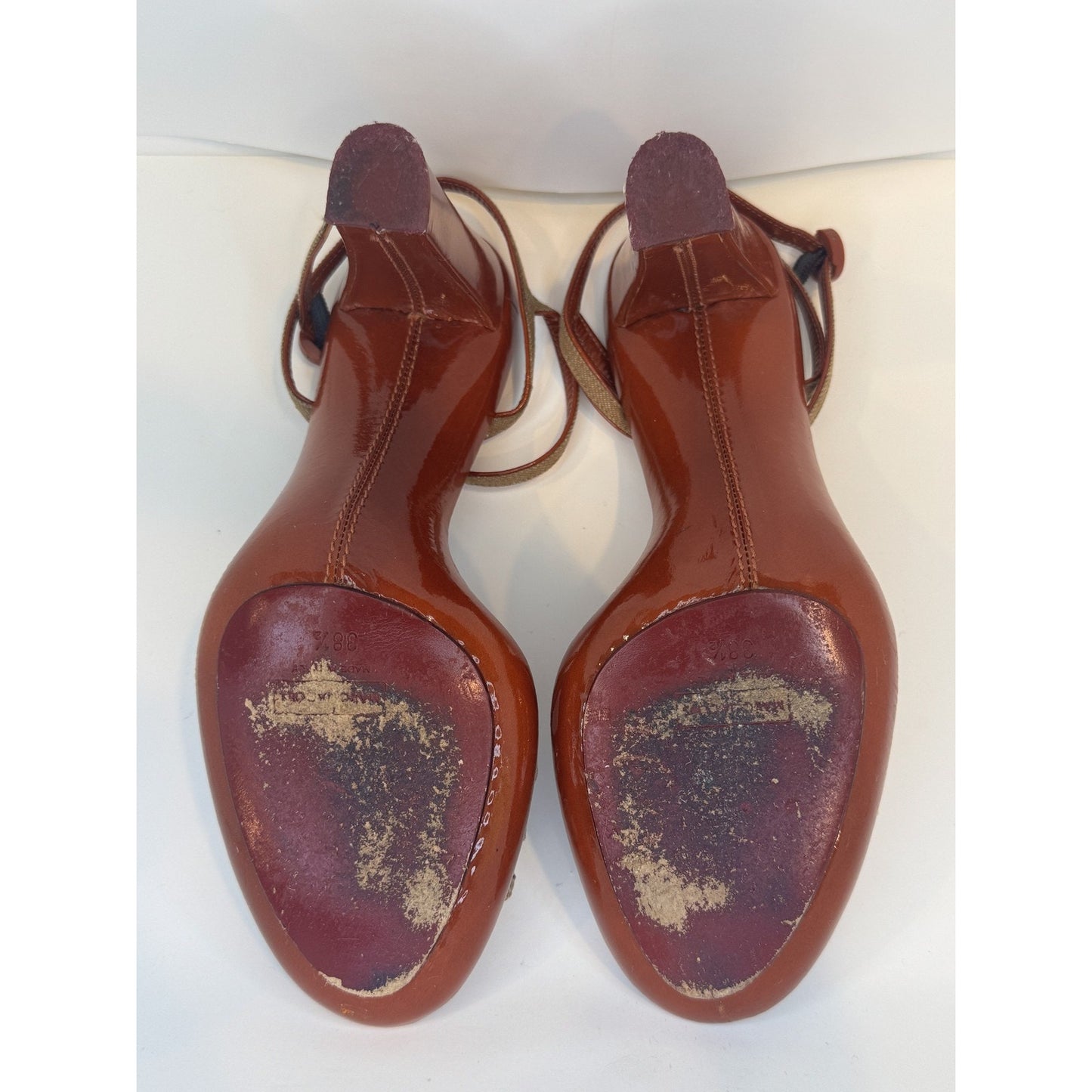 Marc Jacobs Womens Size 6.5 Bronze High Heel with Box