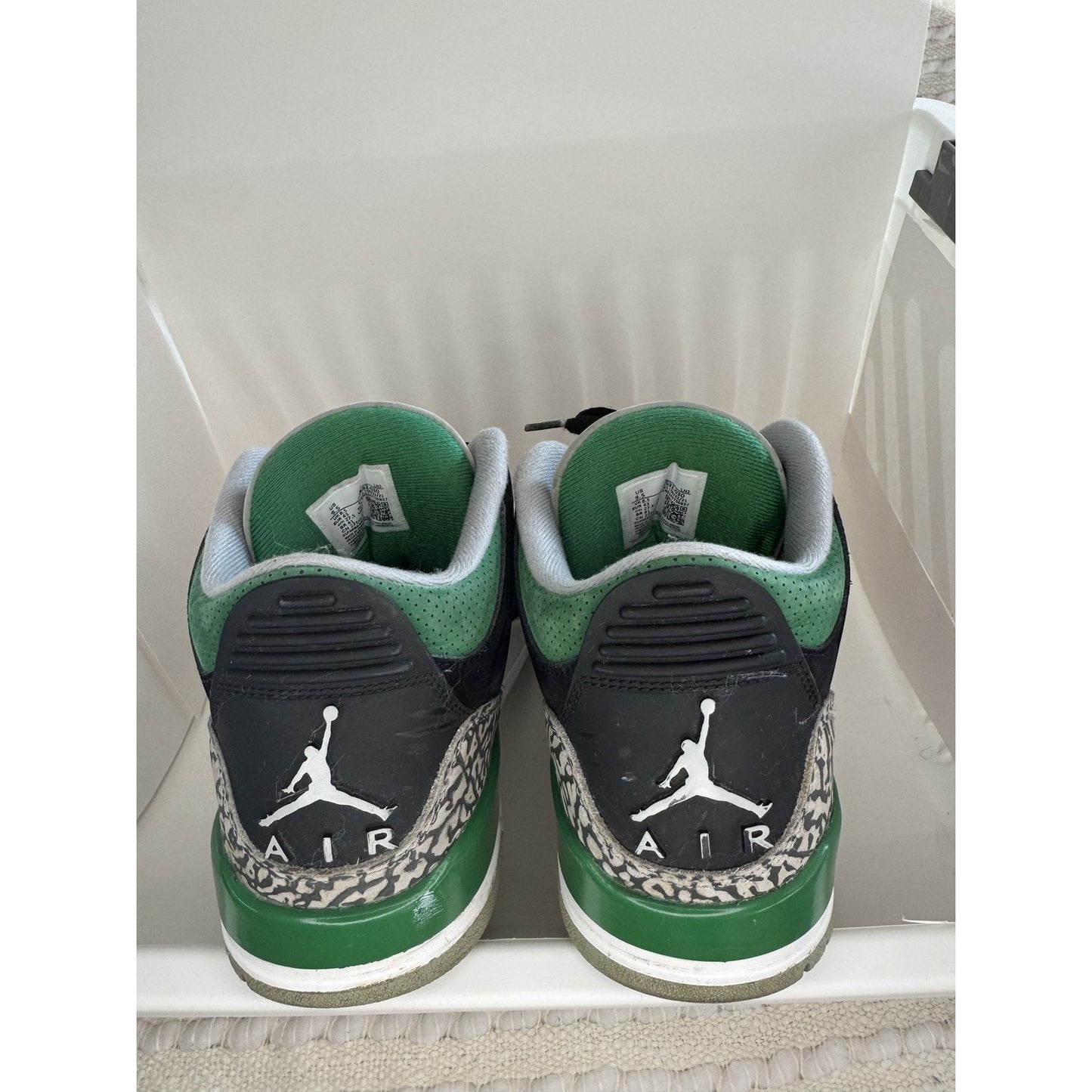 Pine Tree Air Jordan 3 Retro Shoes Mens Size 9.5