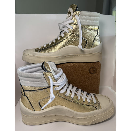 P448 Rail Tulum Gold High Top Shoes