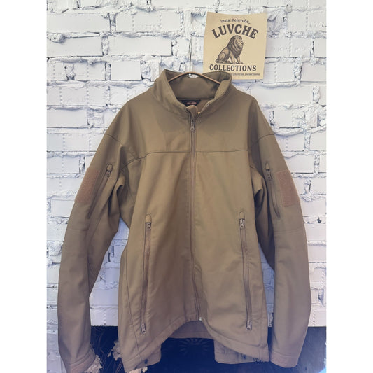TRU-SPEC Mens 2XL Coyote Brown Tactical Softshell Military Jacket