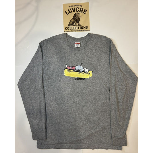 Supreme Long Sleeve T-Shirt with Graphic Print - M