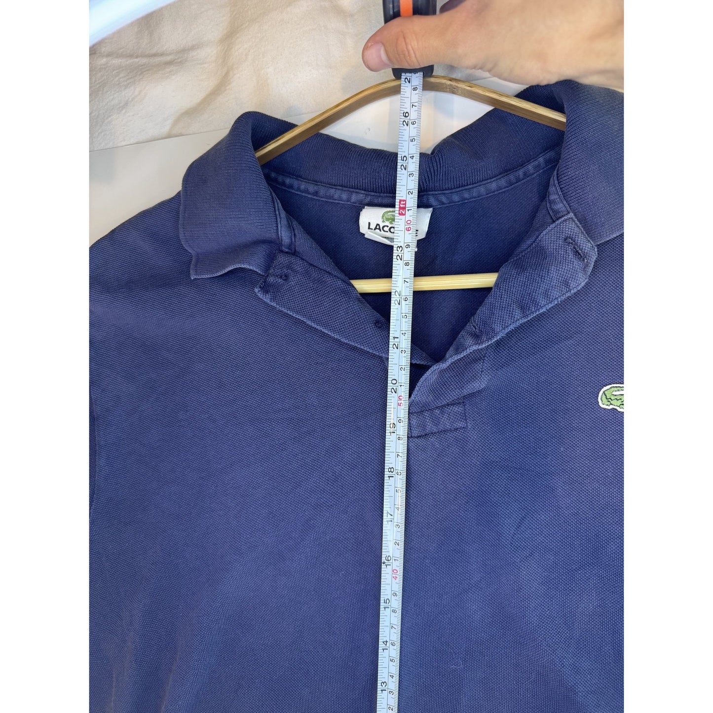 Lacoste Mens XL Classic Short Sleeve Croc Embroidered Polo