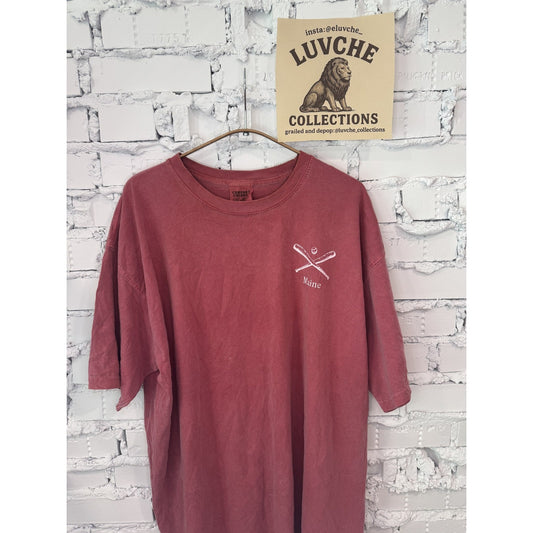 Maine Mens XL MLB Red Sox Baseball Comfort Tee