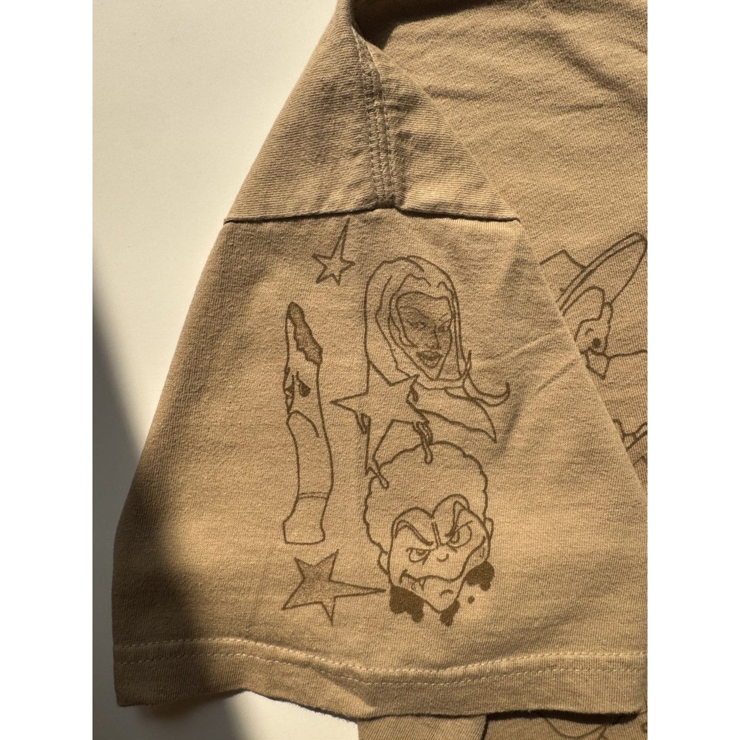 Supreme Tan Cartoon Chaos M Tee