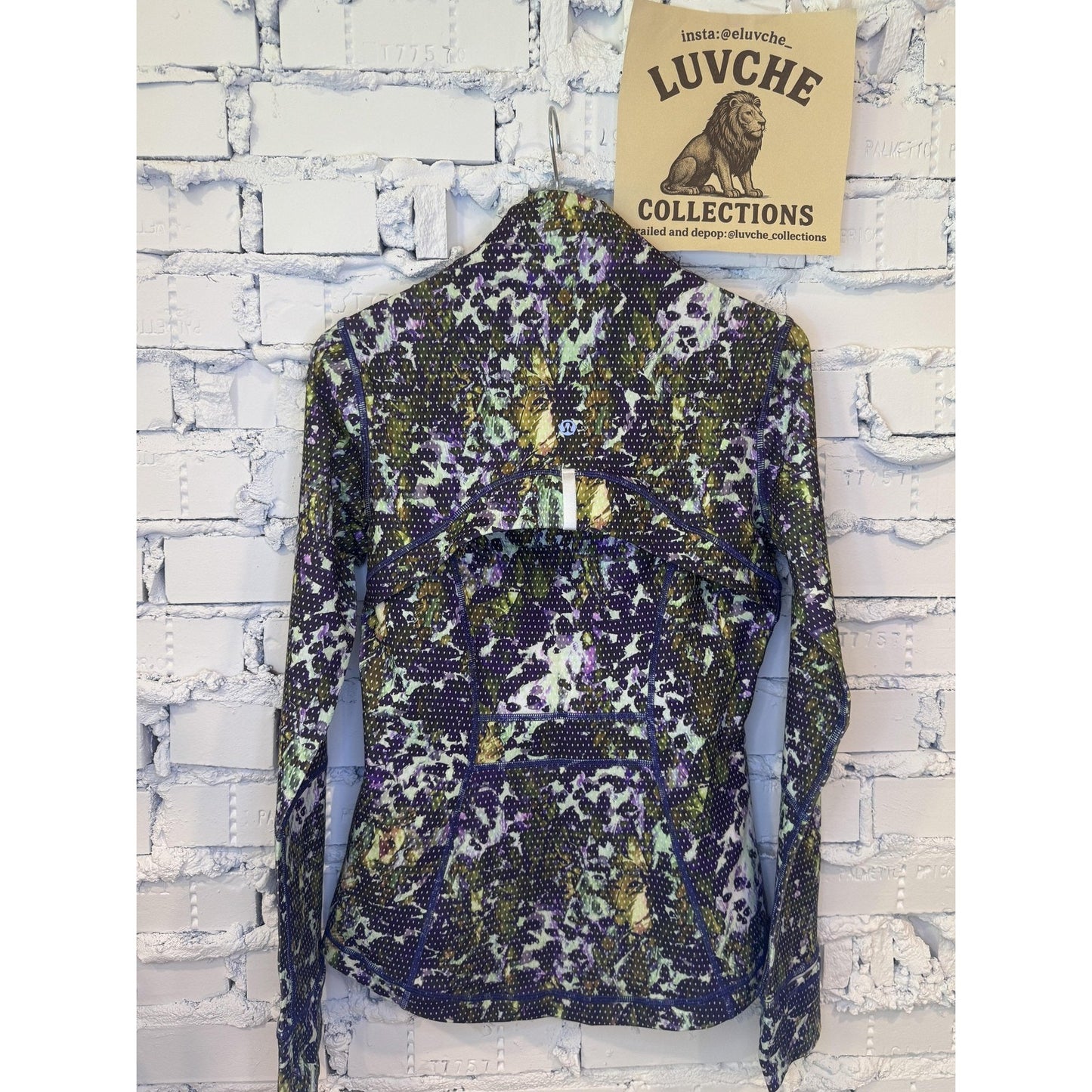 Lululemon Womens Size 6 Purple Green Full Zip